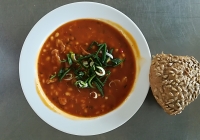 Chilli con carne, slunečnicová  kostka